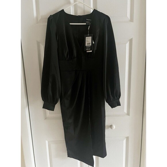ModCloth x Collectif Siren Times V-Neck Party Dress - Black - Size 4 NWT - Picture 6 of 14